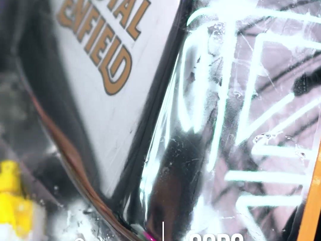 Chrome and gold Continental GT mid-build.